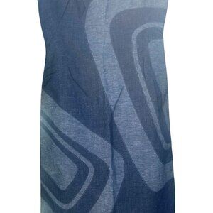 Kenzo Jeans Womens Sleeveless Cotton Dress Abstract Pattern Bulgaria Size 38 SM
